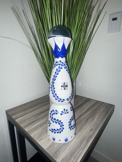 Empty Casa Azul tequila bottle in great condition
