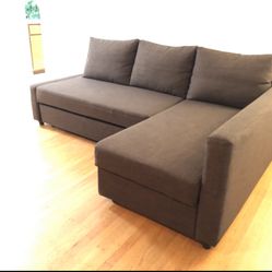 Brown IKEA Friheten Sleeper Sofa 