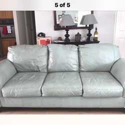 Couch Sofa, Love Seat And Ottoman Leather