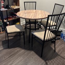 4 Chair Breakfast Table