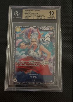 One Piece Yamato SR BGS 10 Pristine Graded Card