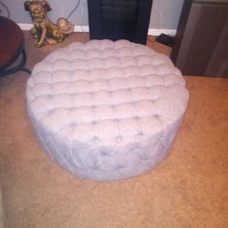 large round footstool