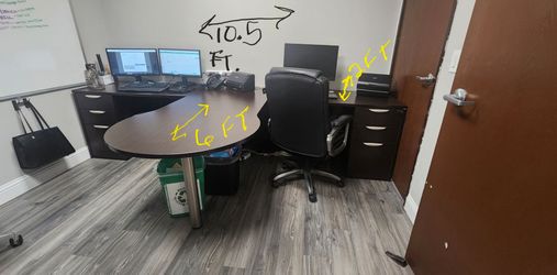 Double office desk