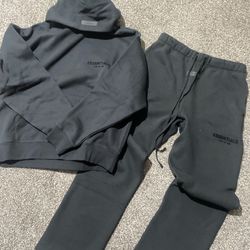 Black Essentials Tracksuit 