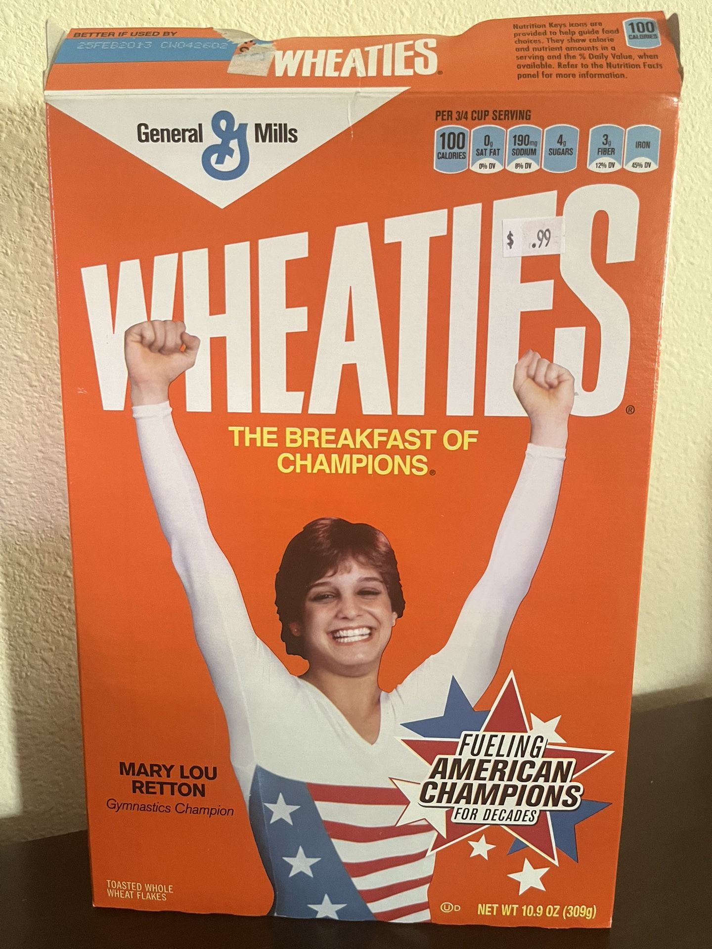 Mary Lou Retton Wheaties Box Olympics 1984