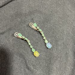 Women’s Emerald And Opal Earrings