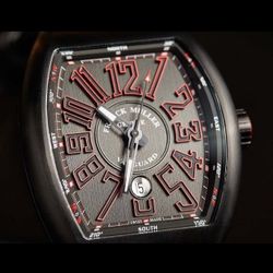 Frank Muller Vanguard Black And Red Titanium 