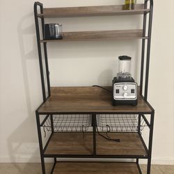 Industrial Baker’s Rack / Coffee Bar Kitchen Shelf