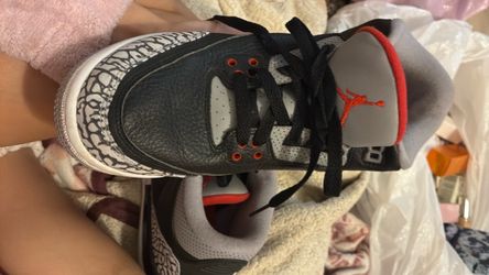 Air Jordan 3 Black Cement Sneakers
