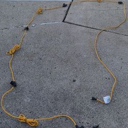 Backyard Patio Party Lights, 5 Lights, About 40 Feet Long