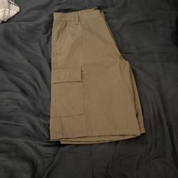 Olive Green Cargo Shorts