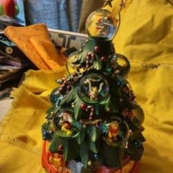 Collectible Disney Snow Globe Tree With Original Box