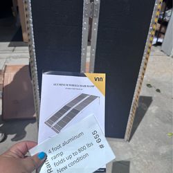 RAMP - long 48” ( 4FT) aluminum material, folding easy to carry mobility ramp