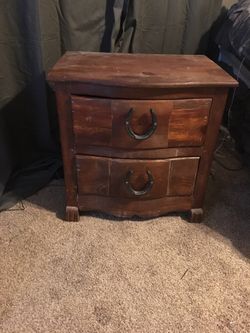 Rustic bedroom set, armoire and 2 night stands