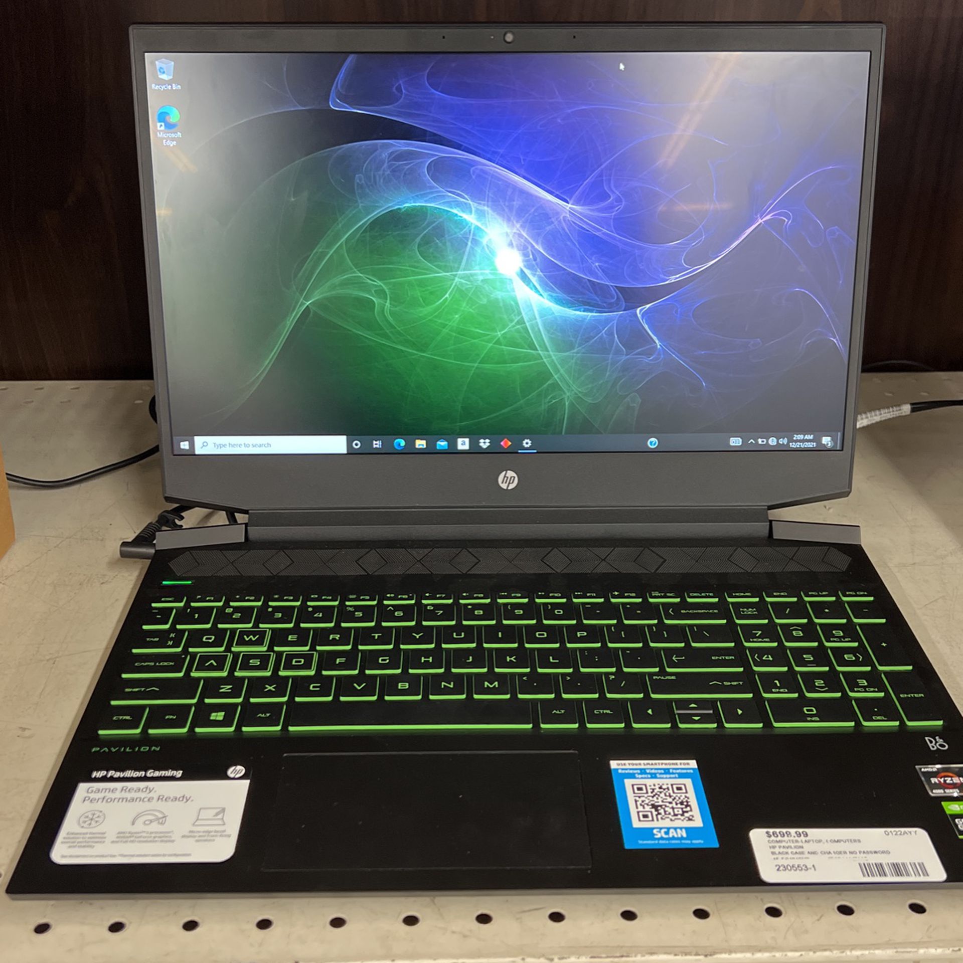 HP 15.5in Gaming Laptop 