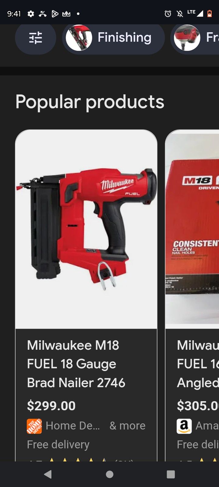 Milwaukee Nail Gun