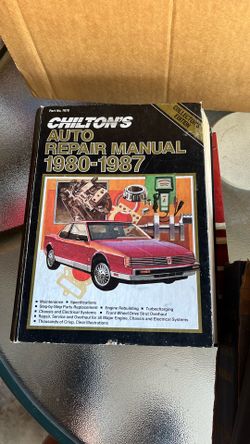 Vintage Chiltons, Auto repair Manuel 19 80–19 87