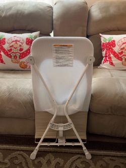 Baby Delight Highland Portable Bouncer - Organic Oat : Foldable Design, 3 Point Harness, Steel Frame