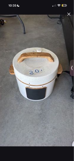 Electric Rice Cooker with Wood Trim