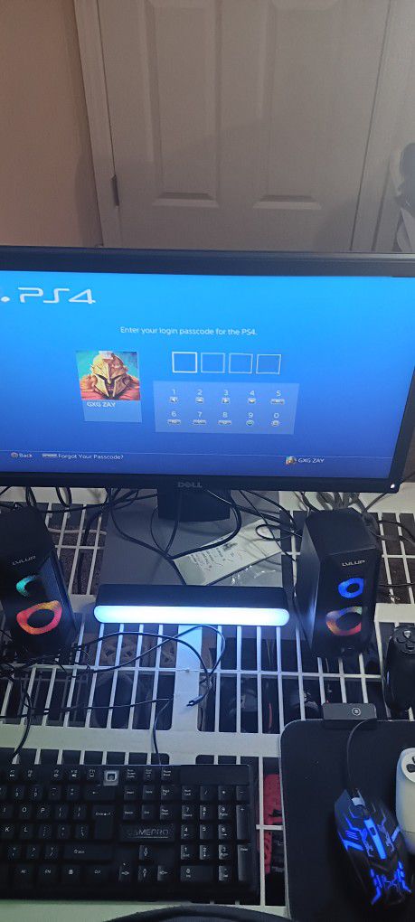 PS4+Controlers+Dell Monitor+Speakers 
