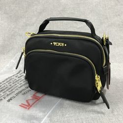 Black Tumi Voyageur Series Crossbody Bag
