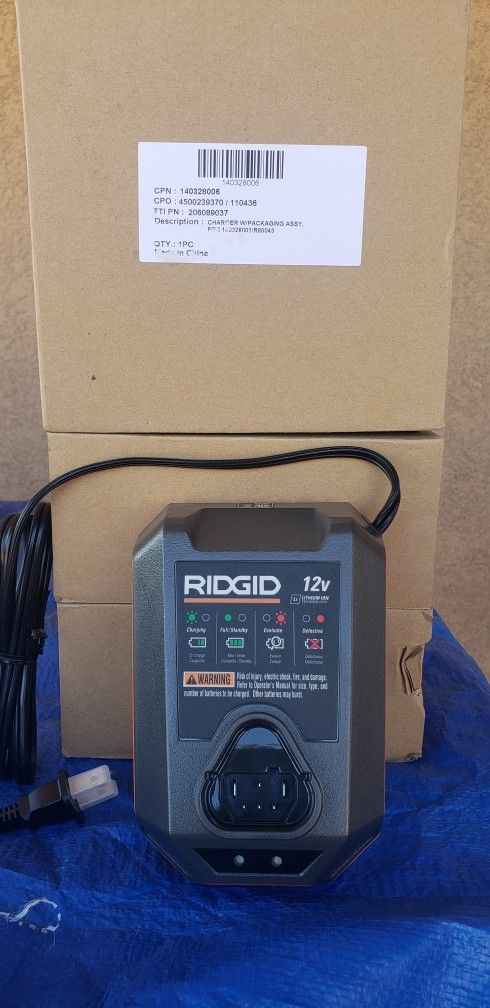 Ridgid 12v Charger New