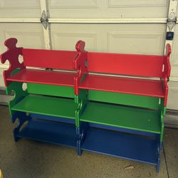 2 KidKraft Puzzle Book Shelf