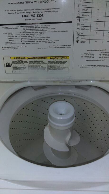 Whirlpool washer and gas dryer great condition used