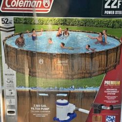 24' Round Coleman Pool With Windows.  $600 OBO