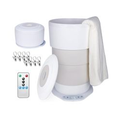 Foldable Towel Warmer for Bathroom - 23L Electric Luxury Heated Towel Dryer Bucket with 3 Level Temp