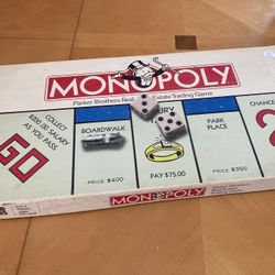 Vintage Monopoly Real Estate Family Games 1985