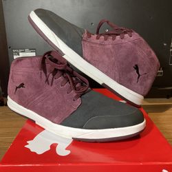 Puma Mid, Purple / Black, Size 14, Lightly Worn