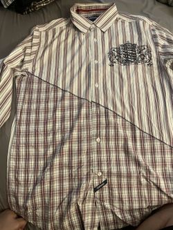 Ecko Long Sleeve Button Up Shirt Size Medium