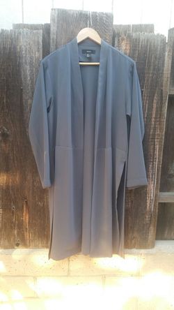 Gray polyester women's coat