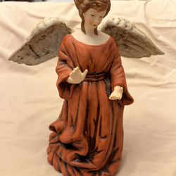 Vintage Porcelain Angel Music Box Plays “Let Earth Receive Her King”