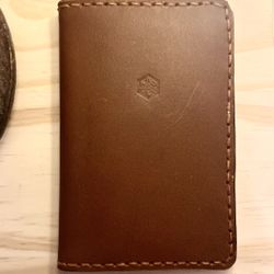 Leather Passport Cash And Card Holder