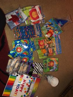 Zoo animals party set