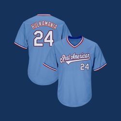 Hulk Hogan XL Baseball Jersey Real American Hulkamania Shirt