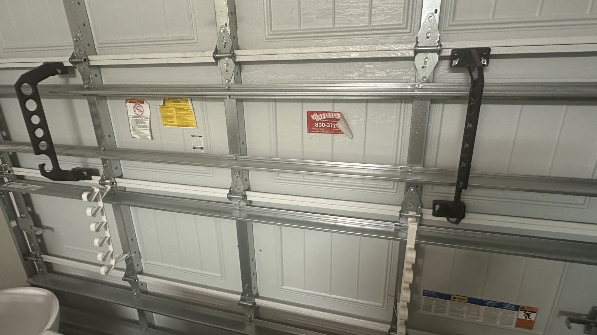 Garage Door Storage Racks for Rods Or Garden Tools