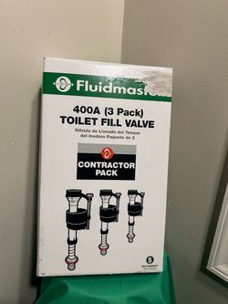 Fluidmaster ‎400ACN3P5 Toilet Fill Valve (Pack of 3) Damaged Box New