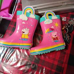 Peppa Pig Rain Boots For Girls Size 7/8
