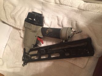 Porter cable air finish nail gun works good 15 gauge