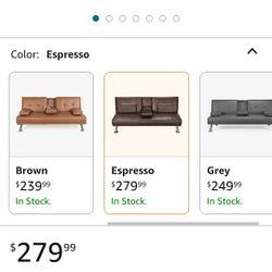 Liquidation Sale Espresso Fulton Couch Read Description 