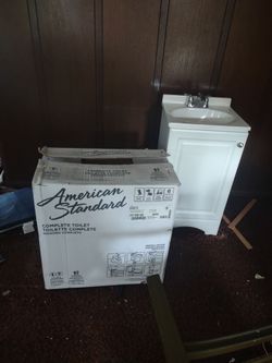 New sink and toilet