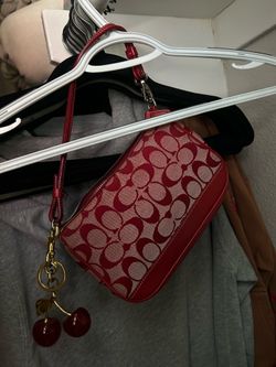 Red Demi coach bag vintage
