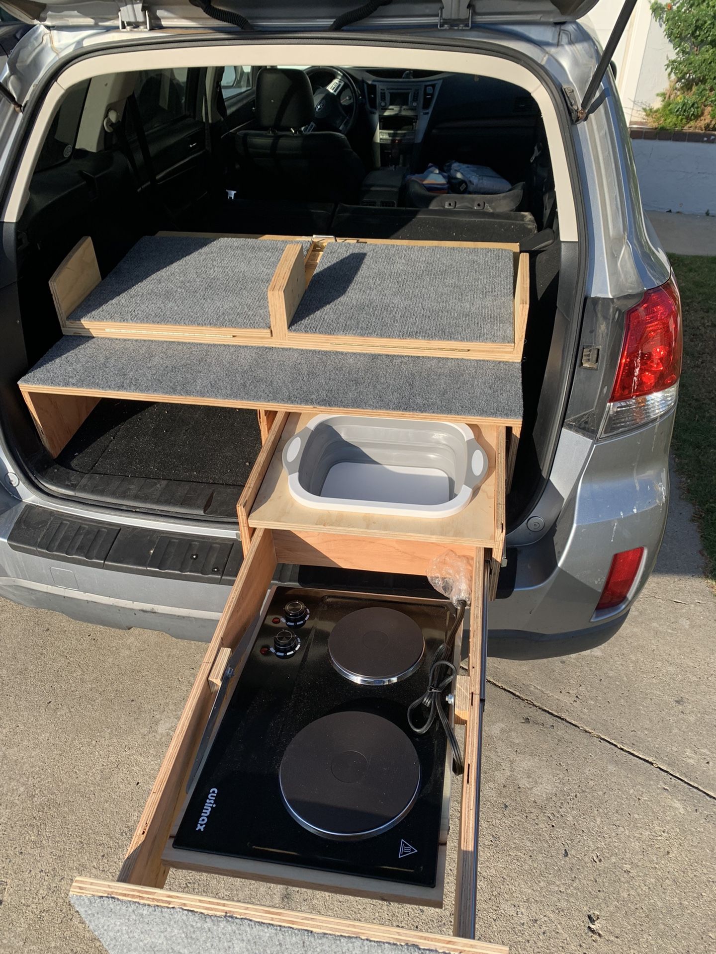 SUV Camper Conversion Sleeping Platform