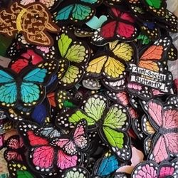 Butterfly Iron On Patches Applique Bulk Milkweed Garden Easter Gifts 