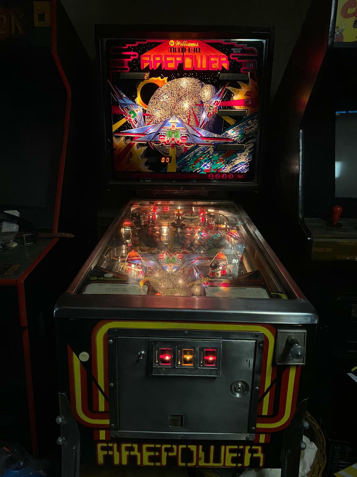 William's MultiBall Firepower Pinball Machine, Fullsize,retro for Sale