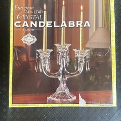 European Crystal candelabra