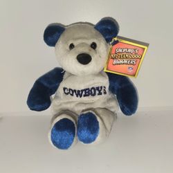 Vintage 90s Dallas Cowboys Salvinos Bammers Beanie Babies plush with tags 